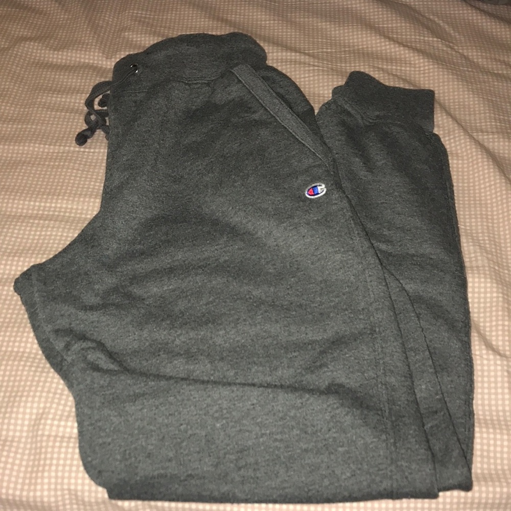 Dark gray champion sweat pants joggers